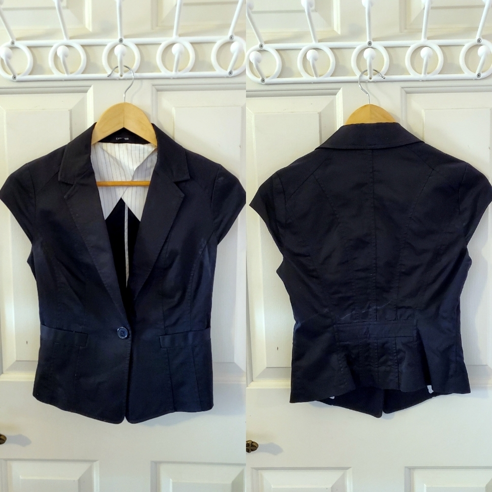 Express Cap Sleeve Blazer Top